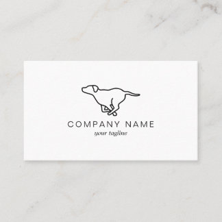 Running Dog | Minimal Dog Business Card