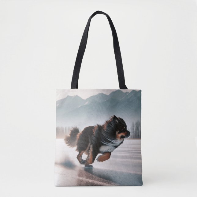 Running Dog Tote Bag (Front)
