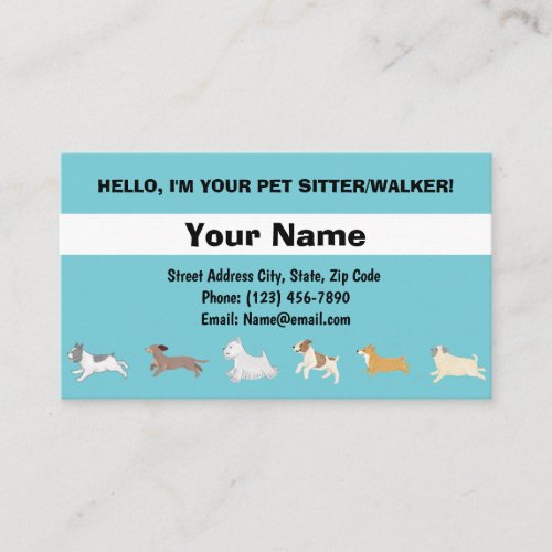 Running Dogs Business Card