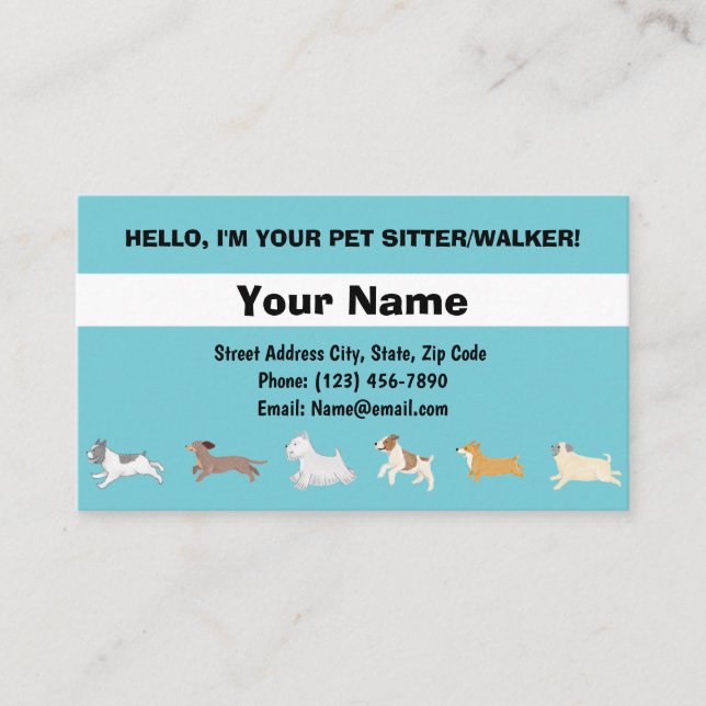 Running Dogs Business Card (Front)