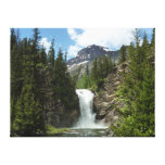 Running Eagle Falls at Glacier National Park Canvas Print