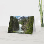 Running Eagle Falls at Glacier National Park Card