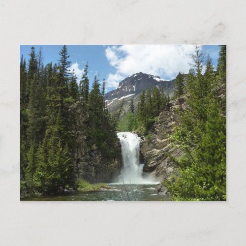 Running Eagle Falls at Glacier National Park Postcard