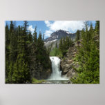 Running Eagle Falls at Glacier National Park Poster