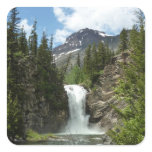 Running Eagle Falls at Glacier National Park Square Sticker