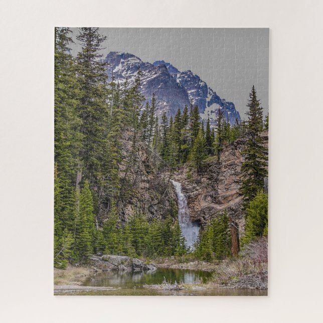 Running Eagle Falls in Glacier - 676 piece Jigsaw  Jigsaw Puzzle (Vertical)