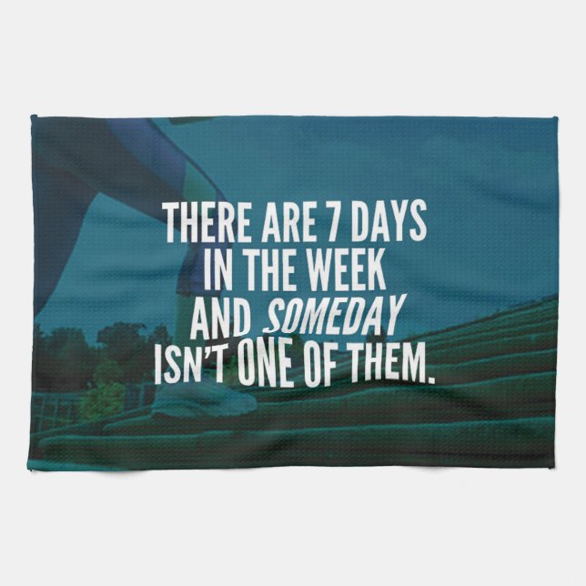 Running Exercise Motivational Words Towel (Horizontal)