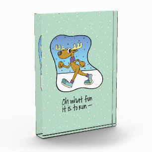 Running Exercise Reindeer Christmas Award