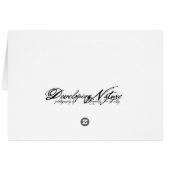 Running Fawn Card (Back Horizontal)