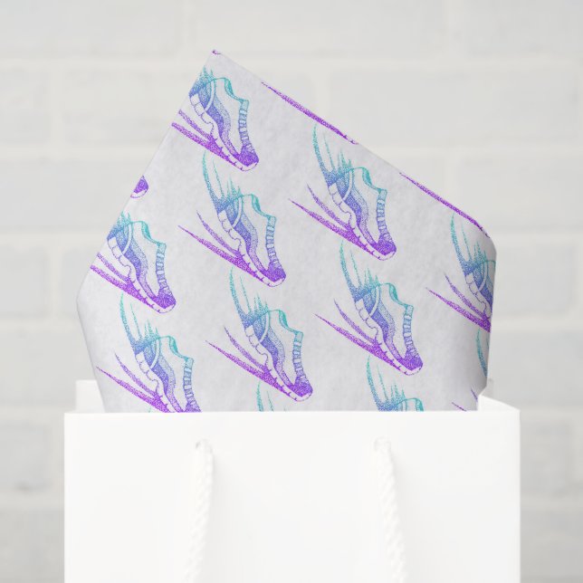 Running Fitness Decoupage Tissue Paper (Gift Bag)