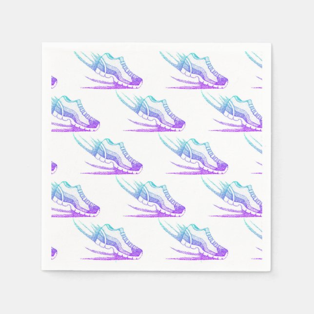 Running Fitness Paper Napkins (Front)