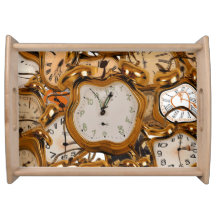 Running Flow Time Clock Watch Club Bar Room Tray