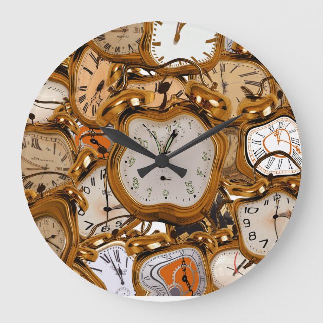 Running Flowing Time Clock Watch Club Bar Room Art (Front)