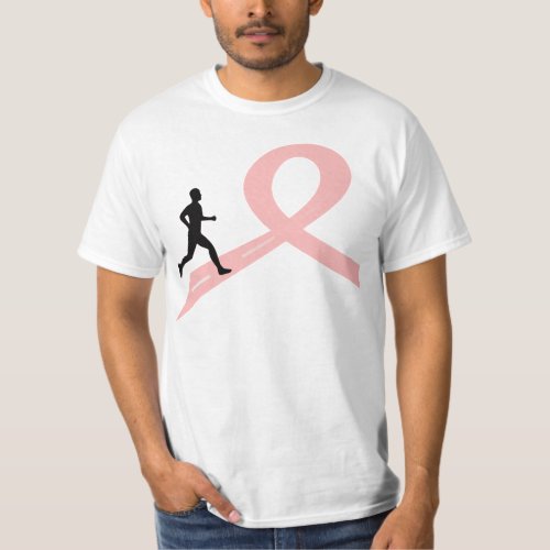 Running For A Cause T_shirt Man in Pink
