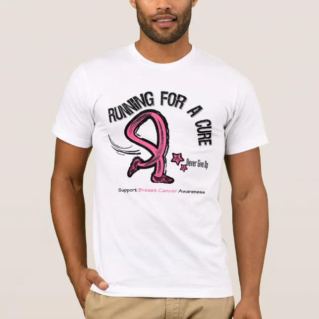 Running For A Cure Breast Cancer T-Shirt Zazzle - Main Image
