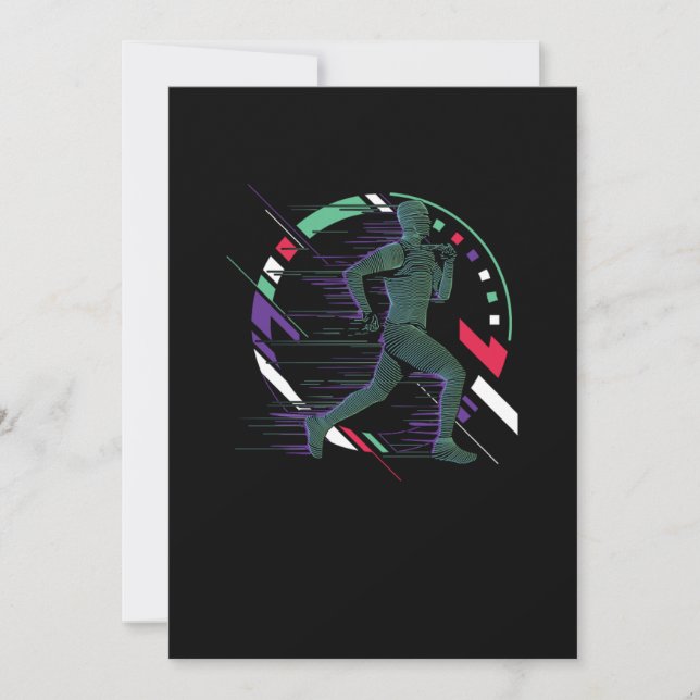 Running For Fitness And Reduce Your Risk Gift Invitation (Front)