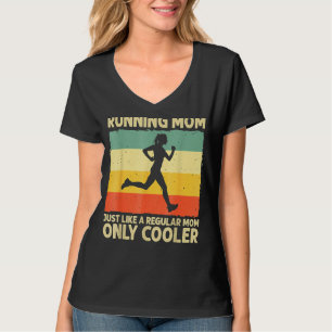 Running For Mom Marathoner Runner Coach Racing Mot T-Shirt