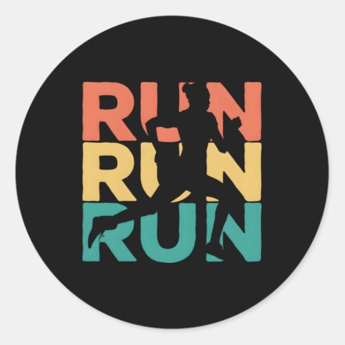 Running For Runners Classic Round Sticker