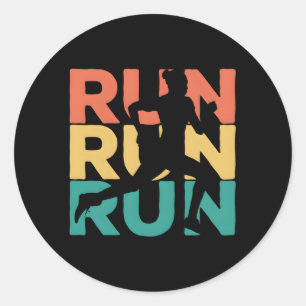 Running For Runners Classic Round Sticker