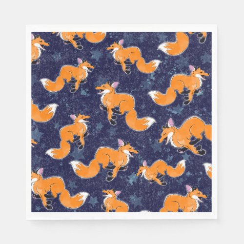 Running Fox Paper Napkin