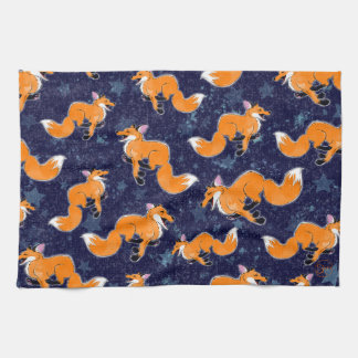 Running Fox Tea Towel