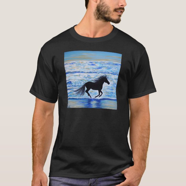 Running Free by the Sea 2 T-Shirt (Front)