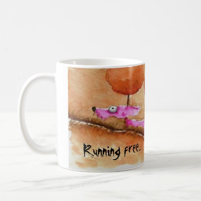 Running free... coffee mug (Left)
