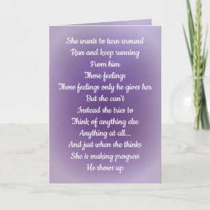 Running From Love Twin Flames Poem Holiday Card