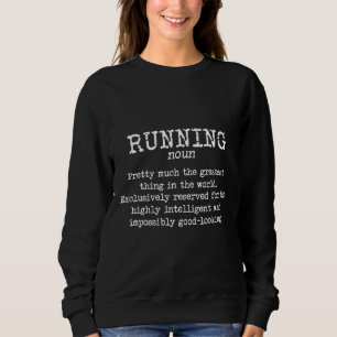 Running Funny Definition Funny 5k Marathon Runner Sweatshirt