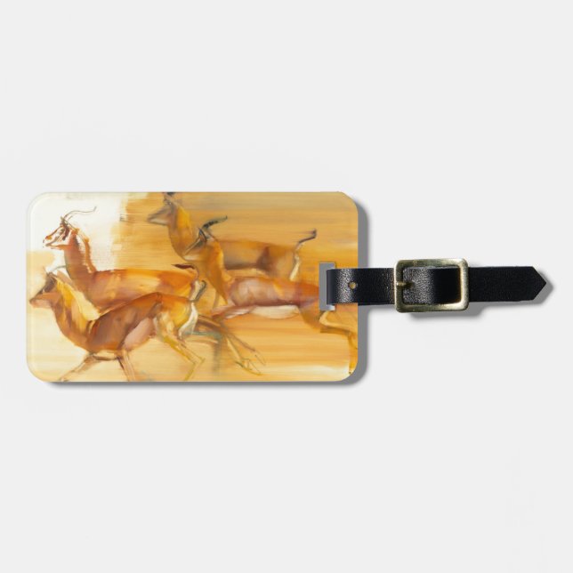 Running Gazelles 2010 Luggage Tag (Front Horizontal)