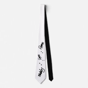 Running Gecko black + your background & ideas Neck Tie