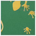 Running Gecko gold + your background &amp; Ideas Fabric