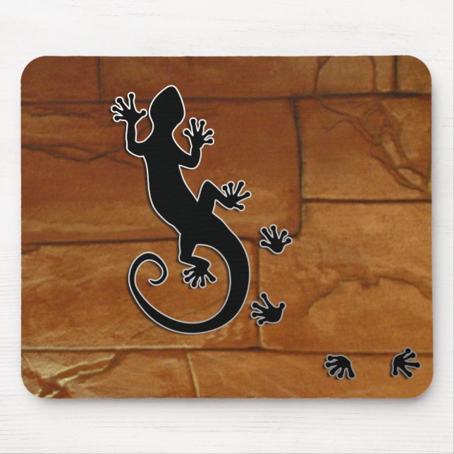 Running Gecko Mouse Pad (Front)