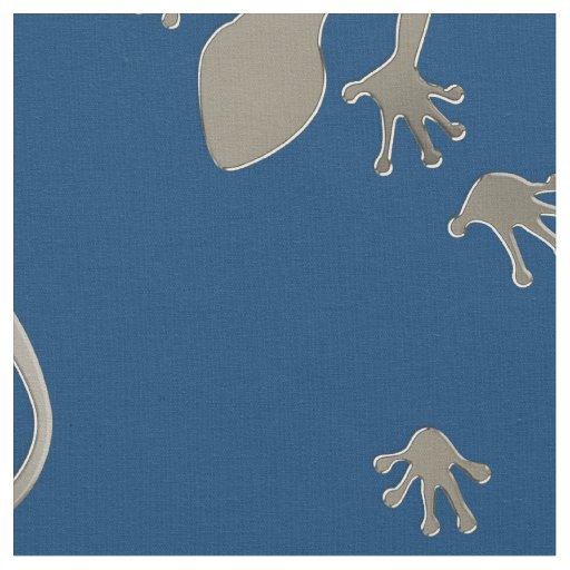 Running Gecko silver + your background & Ideas Fabric