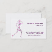Running girl business card (Front/Back)