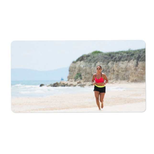 Running girl label (Front)