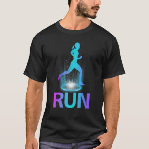 Running Girl Runners Sport Run Women Female Runner T-Shirt
