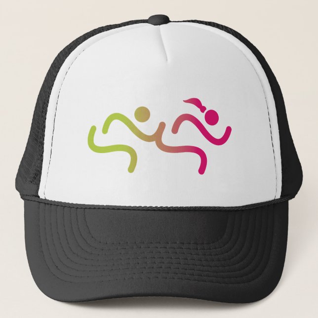 Running Girls Forever Trucker Hat (Front)