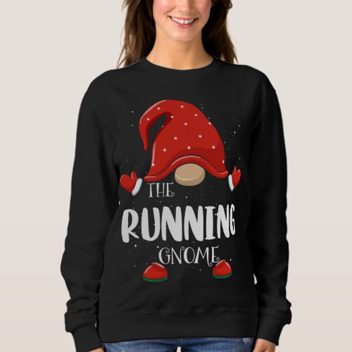 Running Gnome Matching Family Group Christmas Paja Sweatshirt