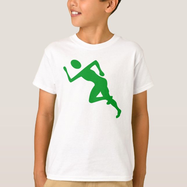 Running - Grass Green T-Shirt (Front)