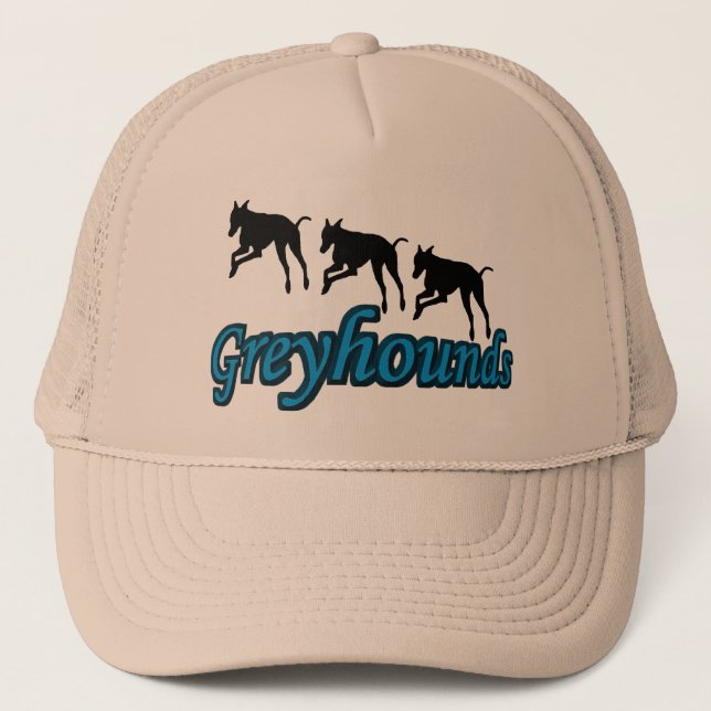 Running Greyhounds Dog Hat (Front)