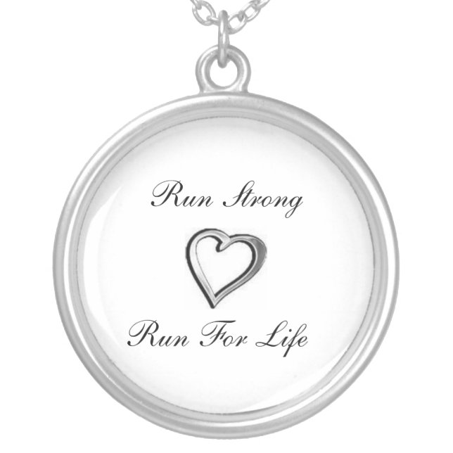 Running Heart Necklace (Front)