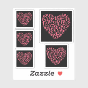 Running Heart - Women Runner Silhouettes Sticker