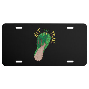 Running - Hit The Trail License Plate