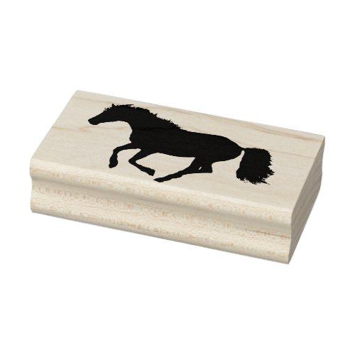 running horse art stamp