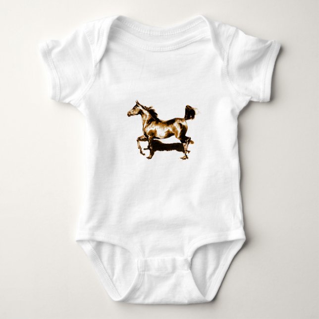 Running Horse Baby Bodysuit (Front)