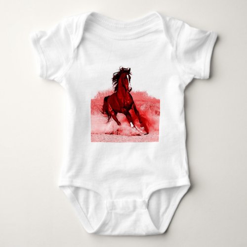 Running Horse Baby Bodysuit