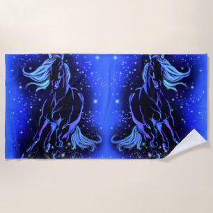 Running Horse Beach Towel