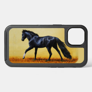 Running Horse Black Stallion iPhone 13 Case