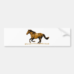 Running Horse Bumper Sticker